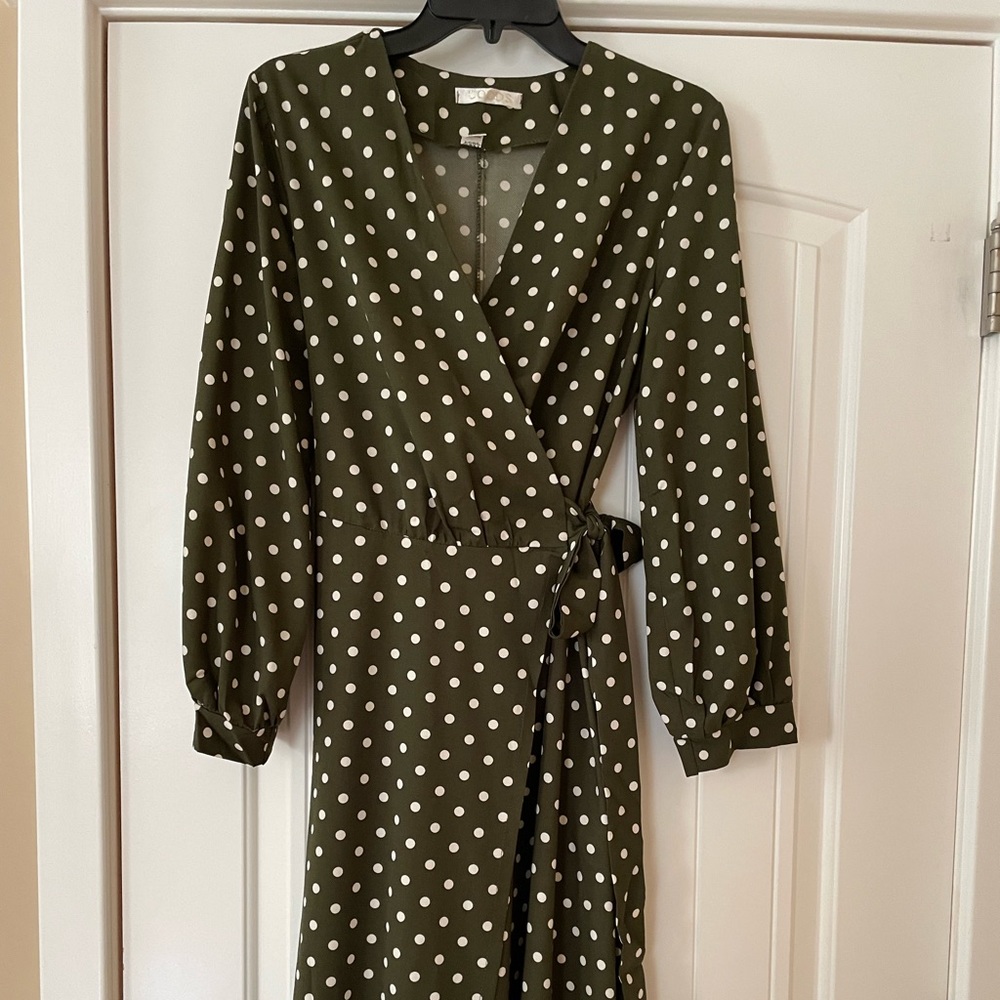Midi wrap dress